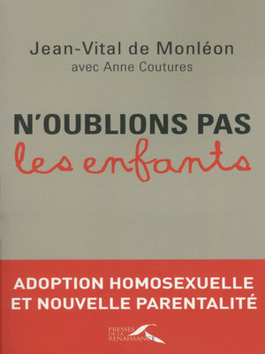 cover image of N'oublions pas les enfants